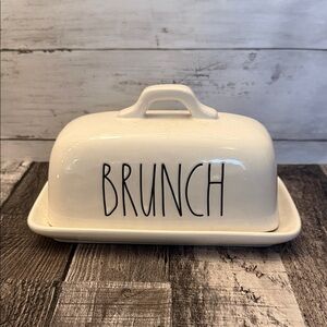 Rae Dunn White Brunch Butter Dish